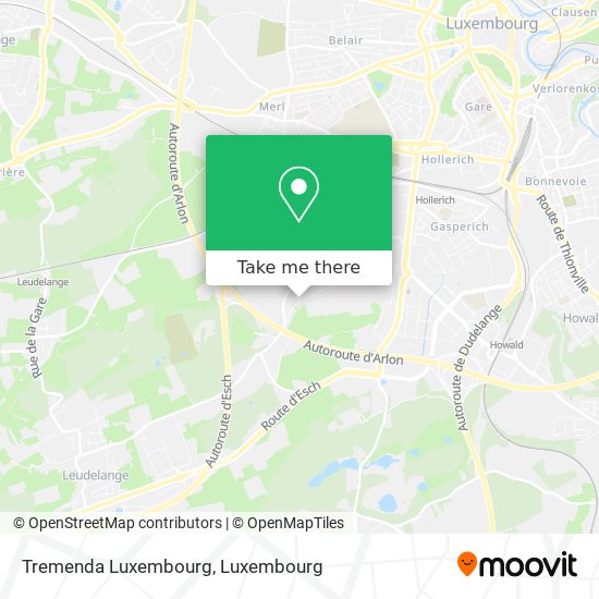 Tremenda Luxembourg map