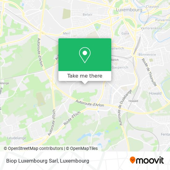 Biop Luxembourg Sarl map