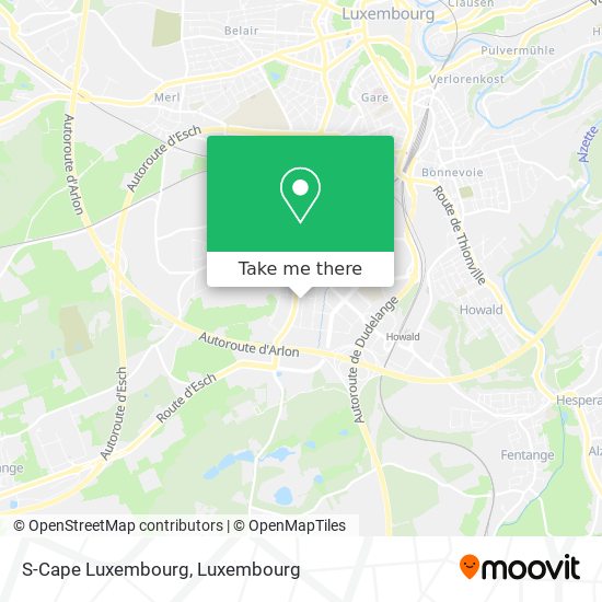S-Cape Luxembourg map