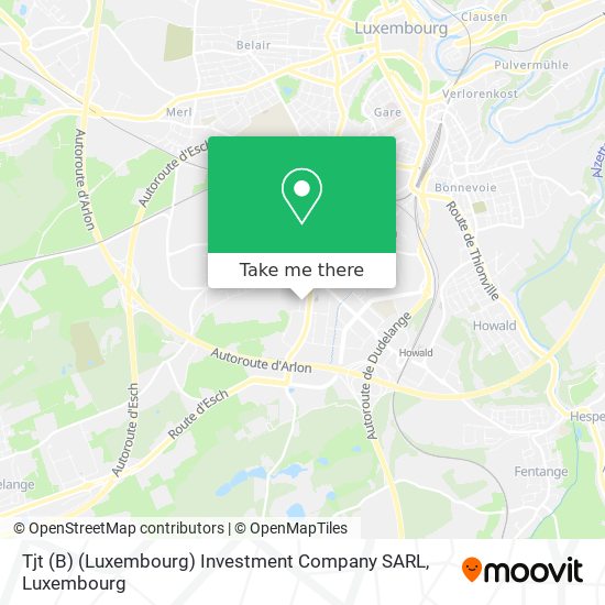 Tjt (B) (Luxembourg) Investment Company SARL map