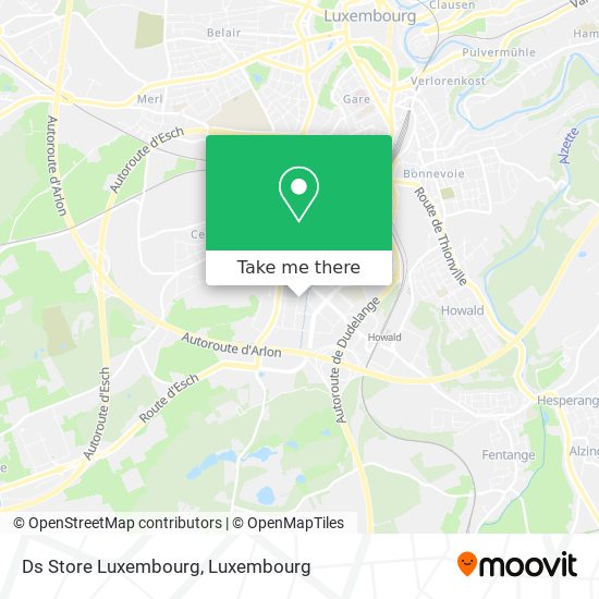 Ds Store Luxembourg map