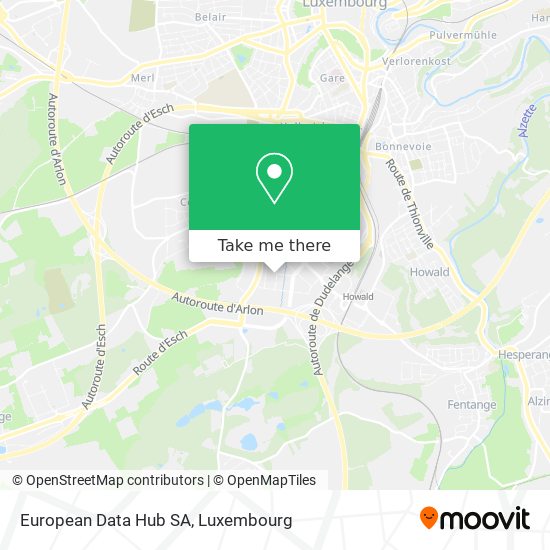 European Data Hub SA map