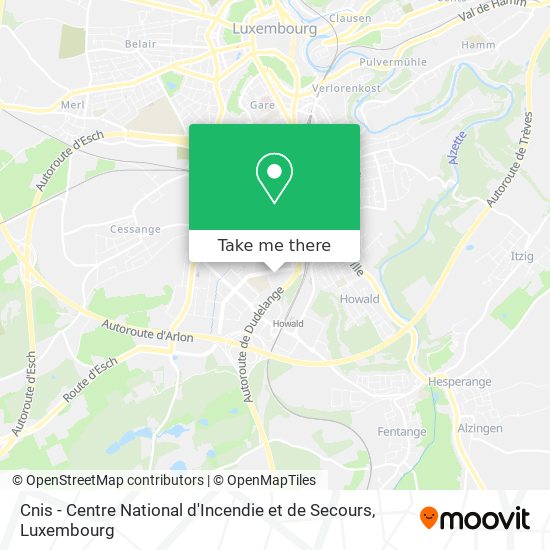 Cnis - Centre National d'Incendie et de Secours map