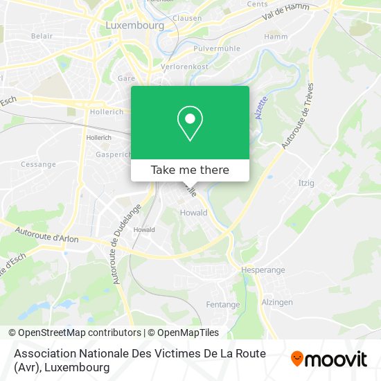 Association Nationale Des Victimes De La Route (Avr) map