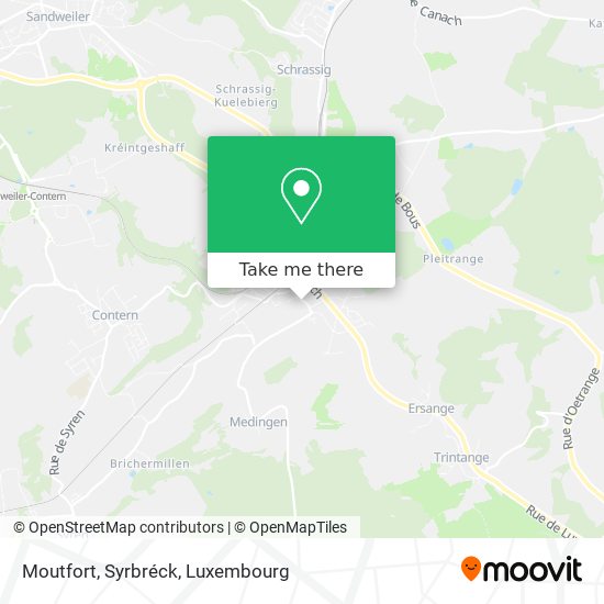Moutfort, Syrbréck map
