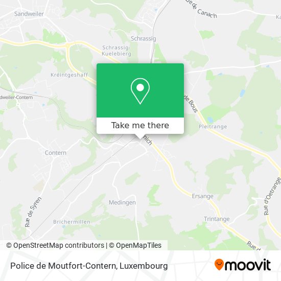 Police de Moutfort-Contern map