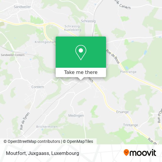 Moutfort, Juxgaass map