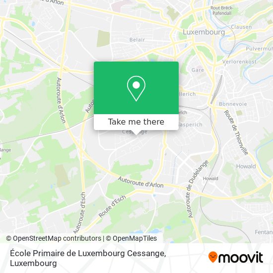 École Primaire de Luxembourg Cessange map