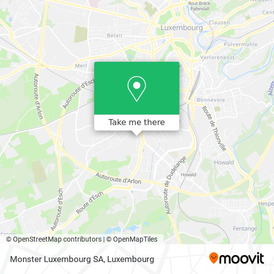 Monster Luxembourg SA map