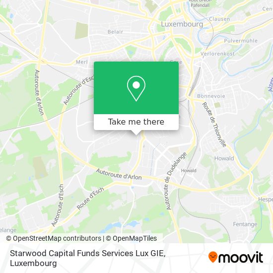 Starwood Capital Funds Services Lux GIE map