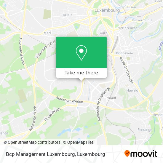 Bcp Management Luxembourg map