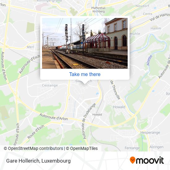 Gare Hollerich map