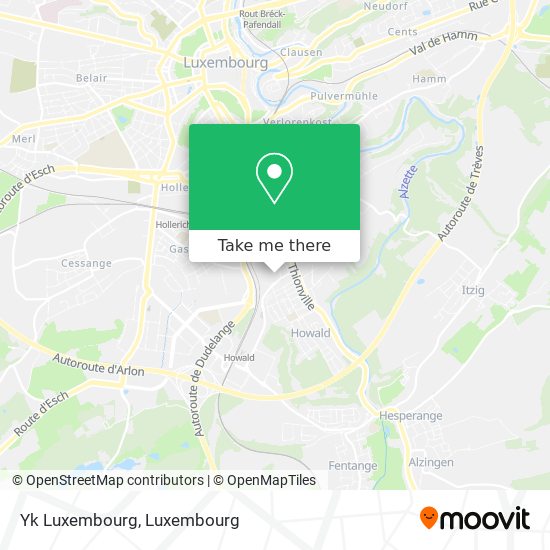 Yk Luxembourg map