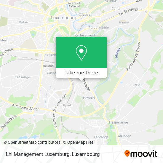 Lhi Management Luxemburg map