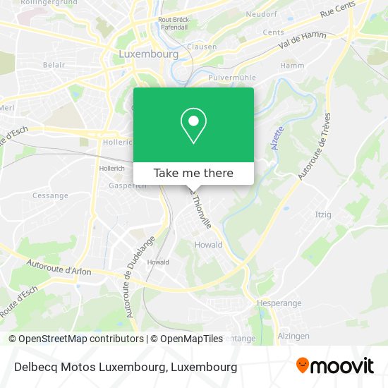 Delbecq Motos Luxembourg map