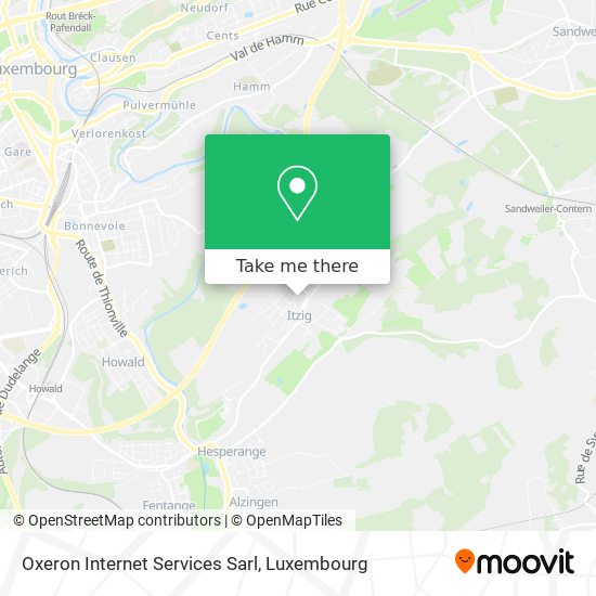 Oxeron Internet Services Sarl map