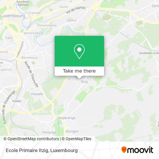 Ecole Primaire Itzig map
