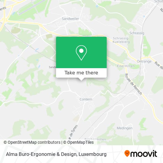 Alma Buro-Ergonomie & Design map