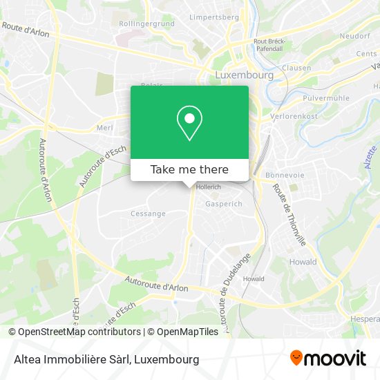 Altea Immobilière Sàrl map