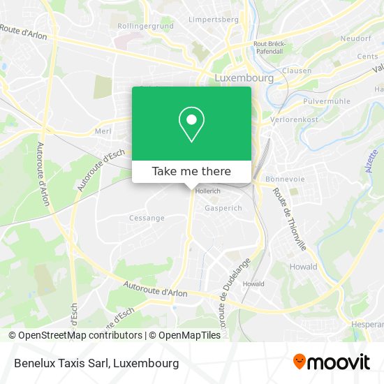 Benelux Taxis Sarl map