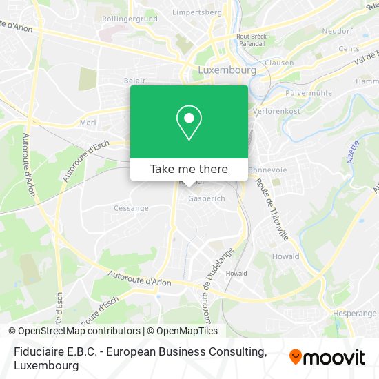 Fiduciaire E.B.C. - European Business Consulting map