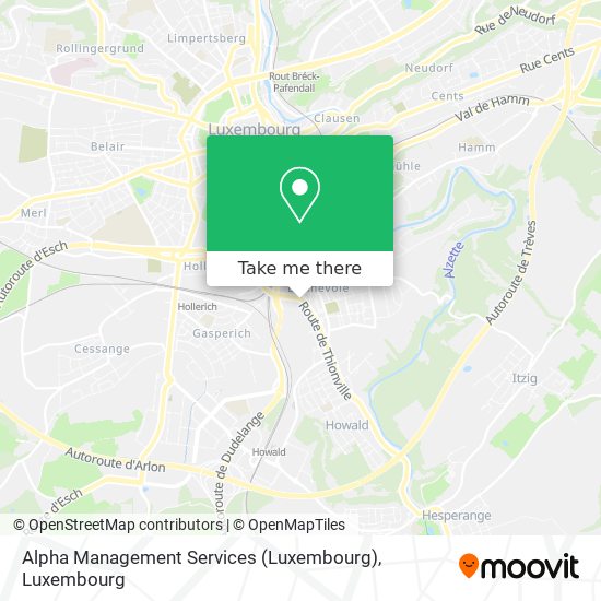Alpha Management Services (Luxembourg) Karte