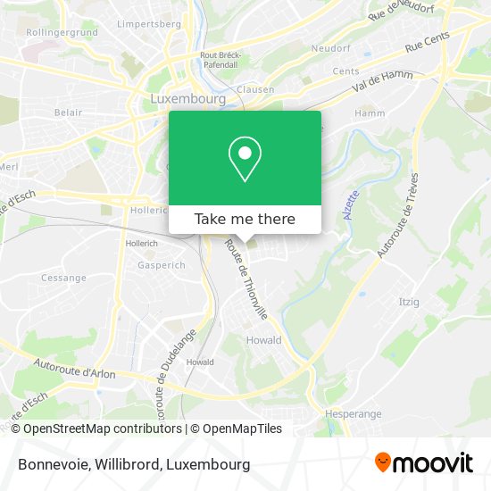 Bonnevoie, Willibrord map
