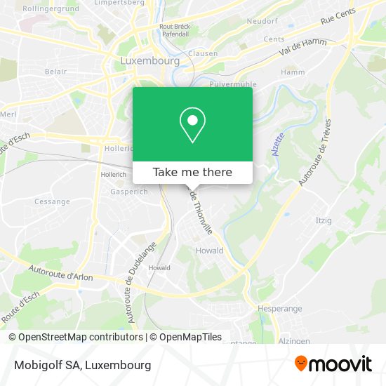 Mobigolf SA map