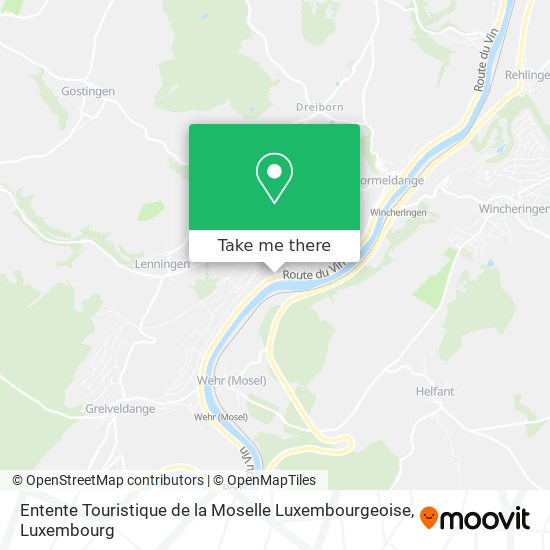 Entente Touristique de la Moselle Luxembourgeoise Karte