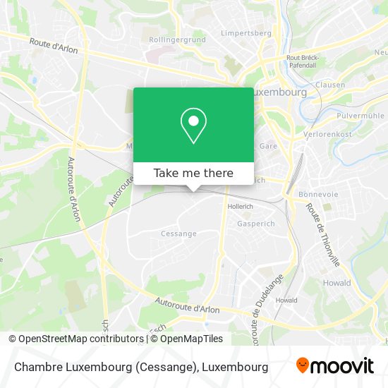 Chambre Luxembourg (Cessange) map