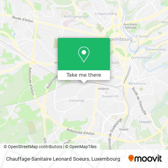 Chauffage-Sanitaire Leonard Soeurs map