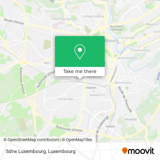 Sdrw Luxembourg map