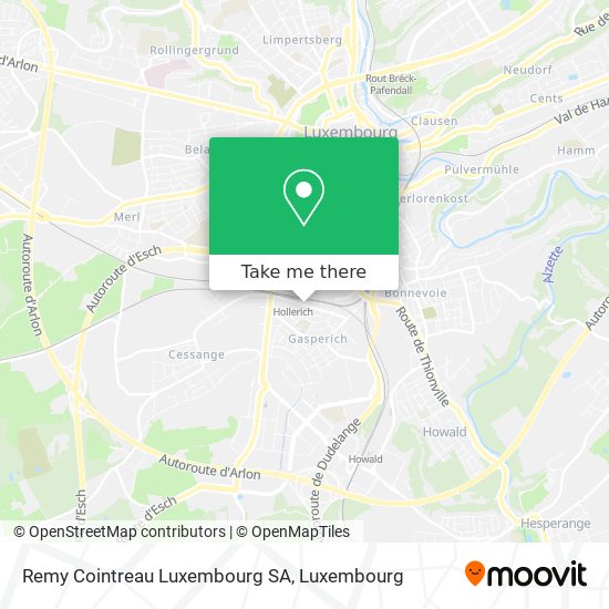 Remy Cointreau Luxembourg SA map