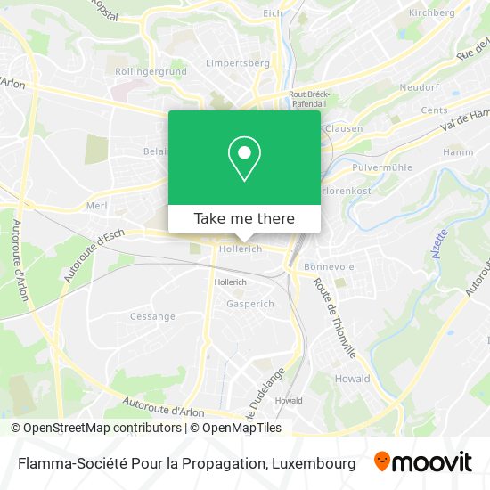 Flamma-Société Pour la Propagation map