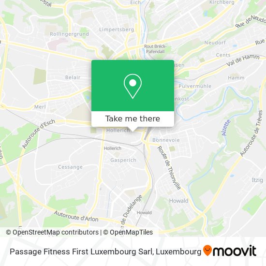 Passage Fitness First Luxembourg Sarl Karte