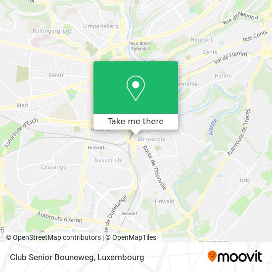 Club Senior Bouneweg Karte