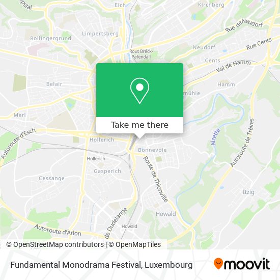 Fundamental Monodrama Festival map