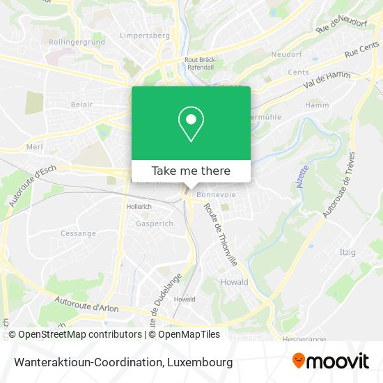 Wanteraktioun-Coordination map