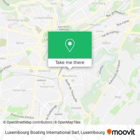 Luxembourg Boating International Sarl map