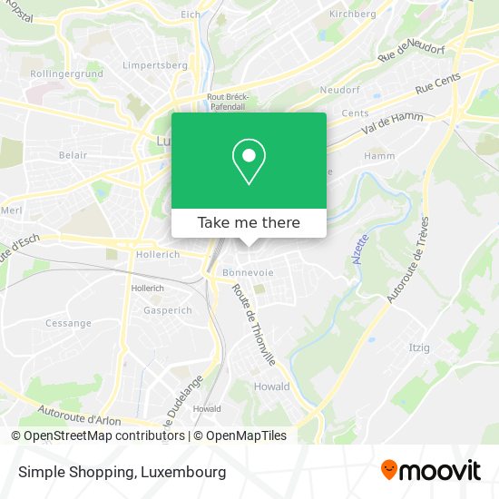 Simple Shopping map