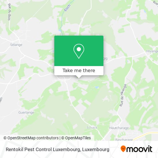 Rentokil Pest Control Luxembourg Karte