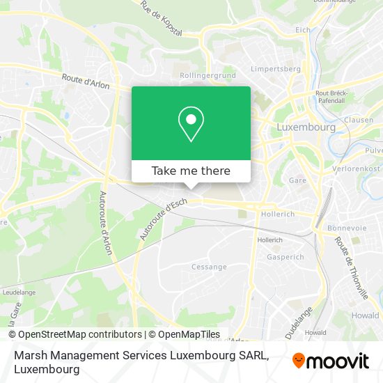 Marsh Management Services Luxembourg SARL map