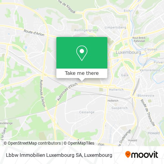 Lbbw Immobilien Luxembourg SA Karte