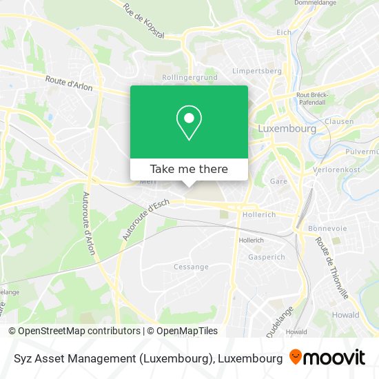 Syz Asset Management (Luxembourg) map