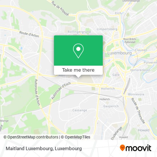 Maitland Luxembourg map