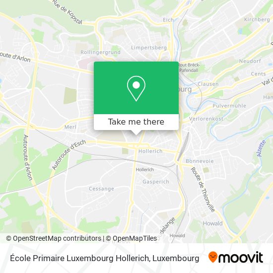 École Primaire Luxembourg Hollerich map