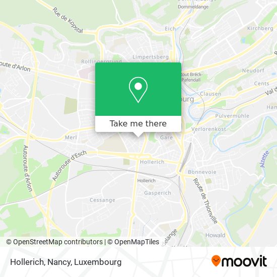 Hollerich, Nancy map
