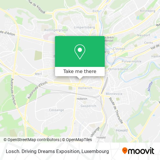Losch. Driving Dreams Exposition map