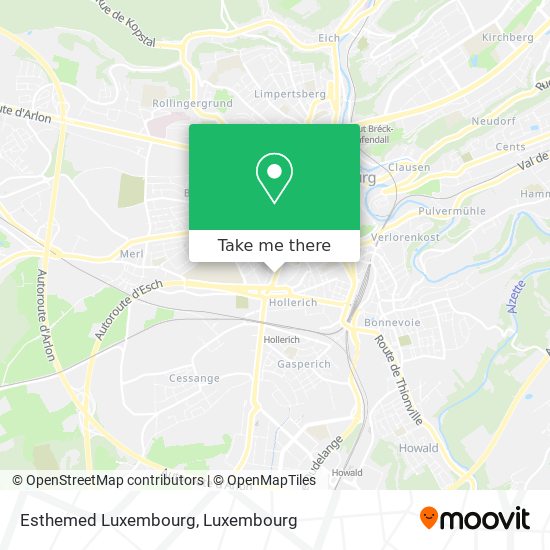Esthemed Luxembourg Karte