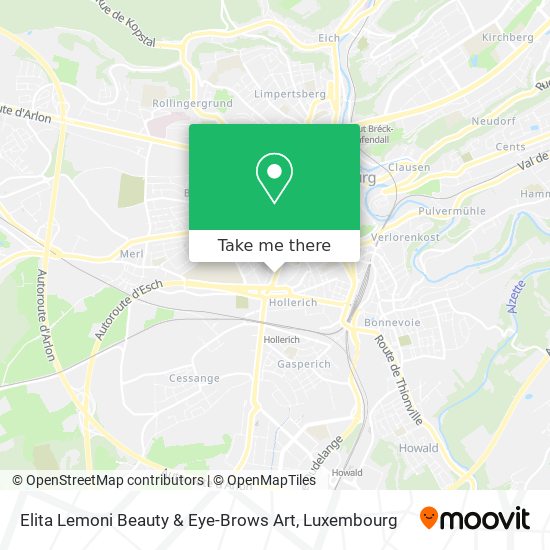 Elita Lemoni Beauty & Eye-Brows Art map